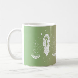 Libra zodiac horoscope star sign gradient coffee mug