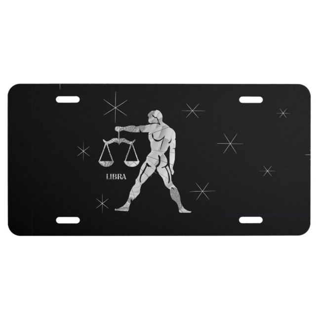 Libra Zodiac License Plate (Front)