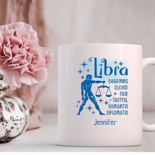 Libra Zodiac Personalized Traits Horoscope  Coffee Mug