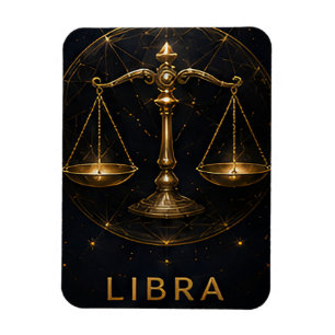 Libra Zodiac Scales Celestial Astrology Symbol Magnet