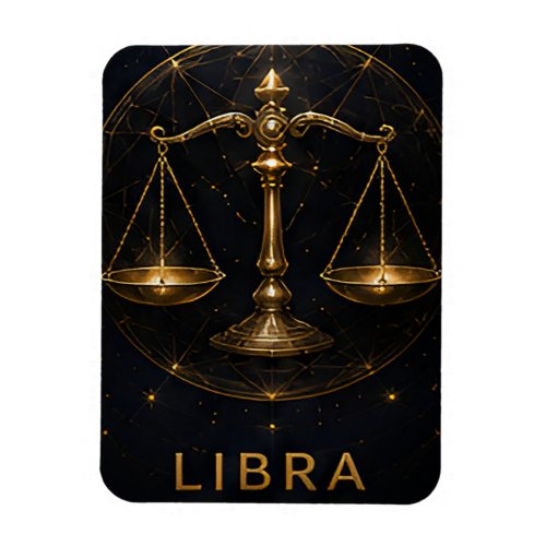 Libra Zodiac Scales Celestial Astrology Symbol Magnet