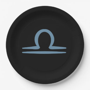 LIBRA Zodiac September October Birthday Astrology  Paper Plates