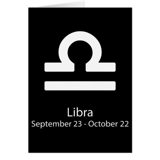 Libra Zodiac sign Astrology Cards (Front)