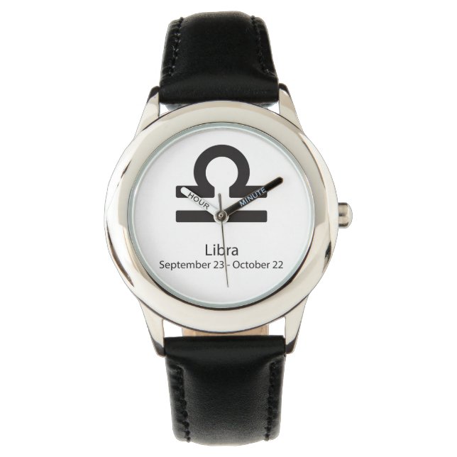 Libra Zodiac Sign Astrology Watch (Front)