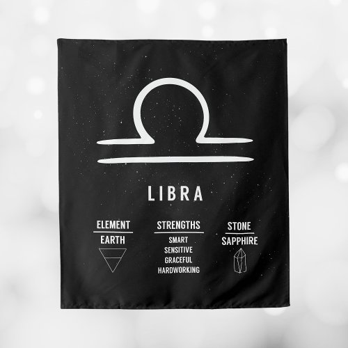 Libra Zodiac Sign Astronomy Birthday Wall Hanging Tapestry