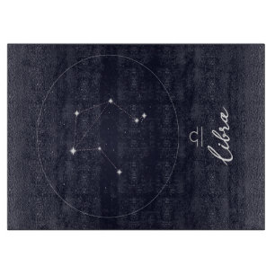 Libra Zodiac Sign Cute Funny Birthday Gift Cutting Board
