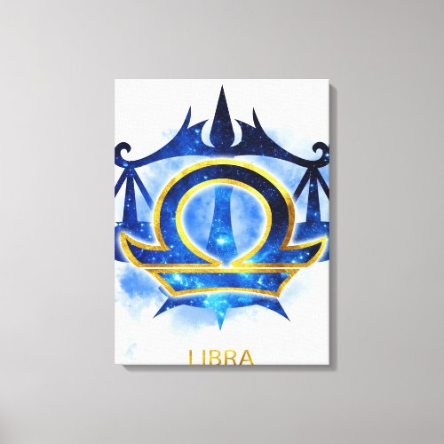 Libra Zodiac Sign_ Funny Libra Zodiac Lover Gift Canvas Print