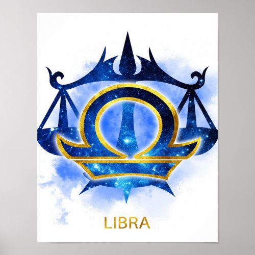 Libra Zodiac Sign_ Funny Libra Zodiac Lover Gift Poster