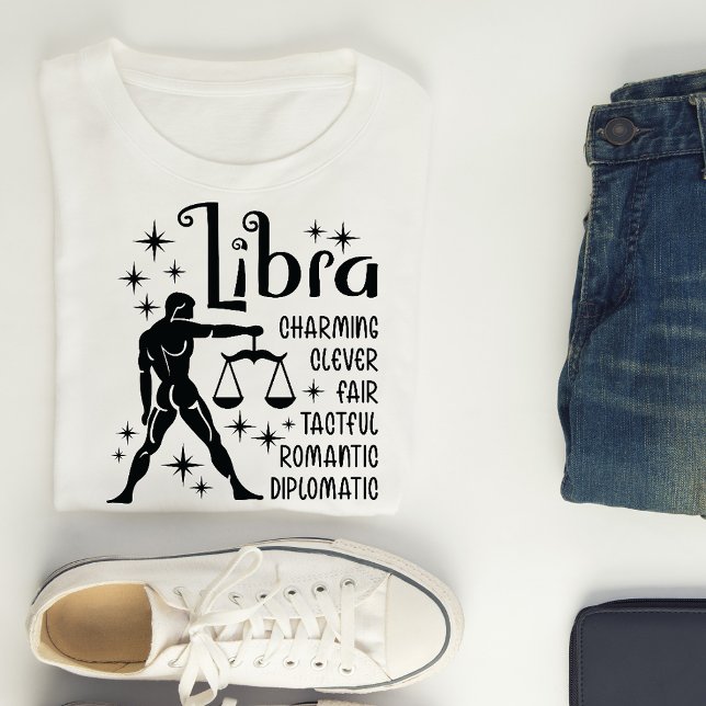  Libra Zodiac Sign Horoscope Personality Traits T- T-Shirt (Creator Uploaded)