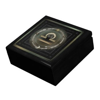 Libra Zodiac Sign Jewelry Box by EarthMagickGifts at Zazzle