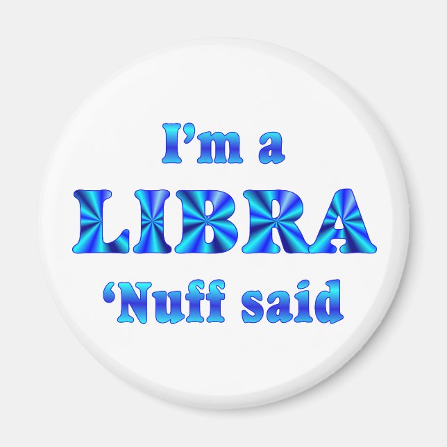 Libra Zodiac Sign Magnet (Front)