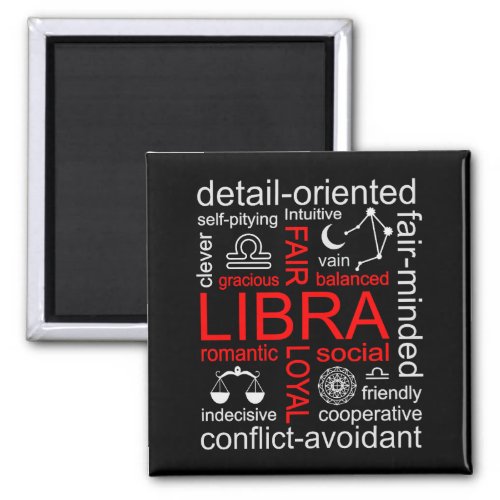 Libra Zodiac Sign Magnet