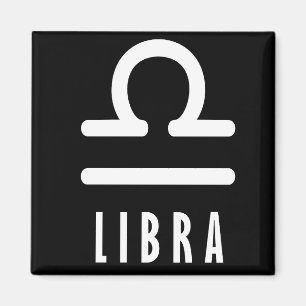 Libra zodiac sign magnet