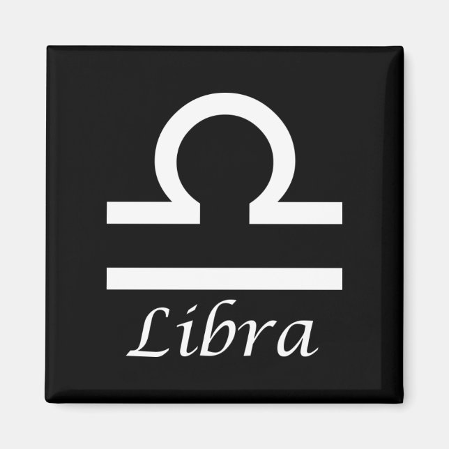 'Libra' Zodiac Sign Magnet (Front)