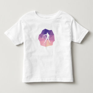 Libra zodiac sign modern 3d design toddler t-shirt