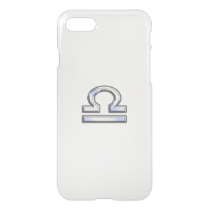 Libra Zodiac Sign on blue camo iPhone SE/8/7 Case