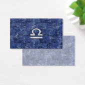 Libra Zodiac Sign on blue digital camo (Desk)