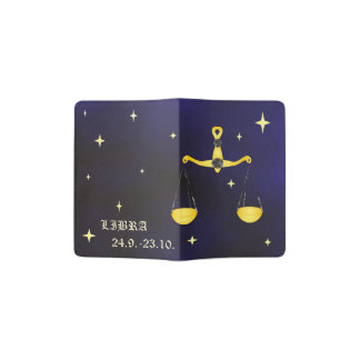Libra zodiac sign Passport Holder