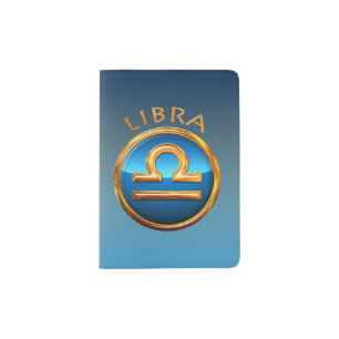 Libra Zodiac Sign Passport Holder