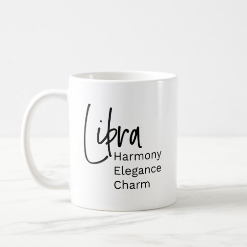 Libra zodiac sign positive traits coffee mug