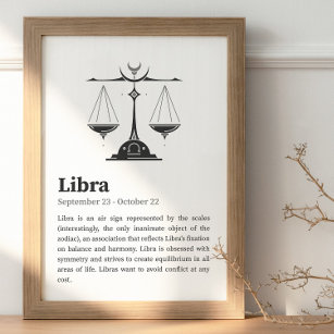 Libra Zodiac Sign poster
