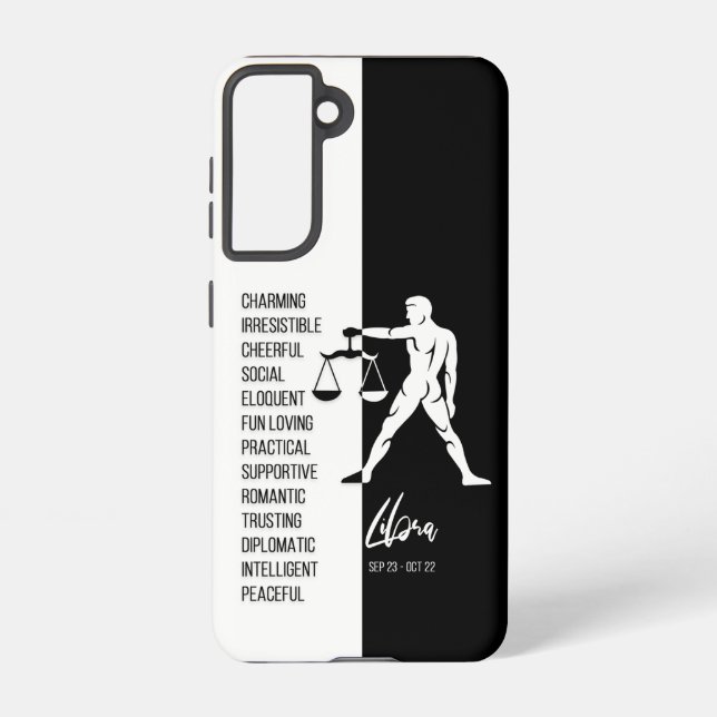 Libra Zodiac Sign Samsung Galaxy Case (Back)