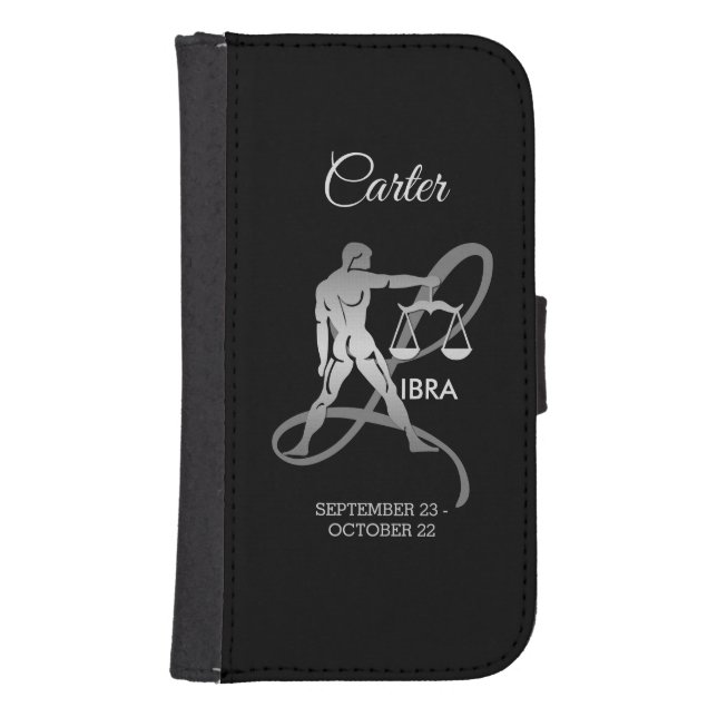 Libra ♎ - Zodiac Sign Samsung Galaxy Wallet Case (Front)