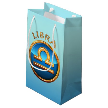 Libra Zodiac Sign Small Gift Bag