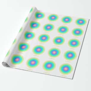 Libra Zodiac Sign Stylish Gradient  Wrapping Paper