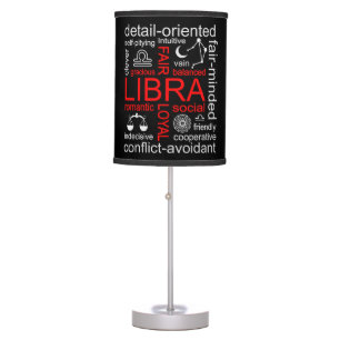 Libra Zodiac Sign Table Lamp