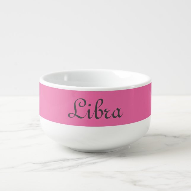 Libra Zodiac Soup Mug (Front)