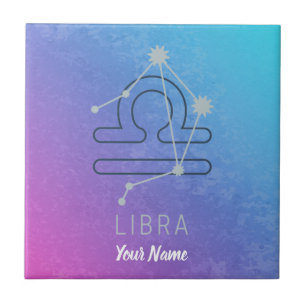 Libra Zodiac Star Sign Horoscope Constellation Ceramic Tile