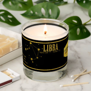 Libra Zodiac Star Sign Personalized Scented Candle