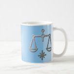 Libra Zodiac Star Sign Silver Blue Tea Coffee Coffee Mug at Zazzle