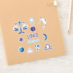 Libra Zodiac Sticker Collection