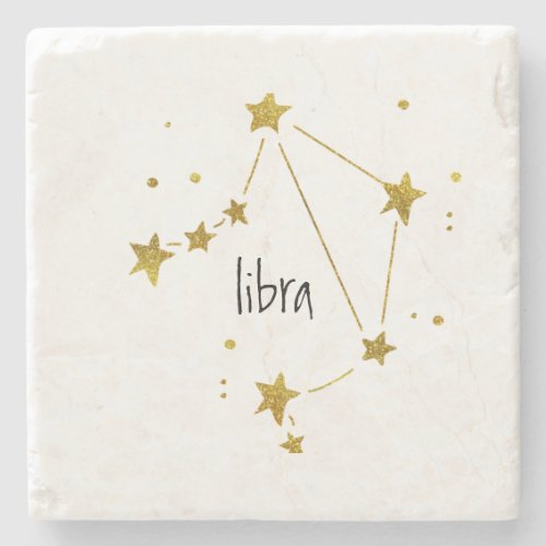 Libra Zodiac Stone Coaster