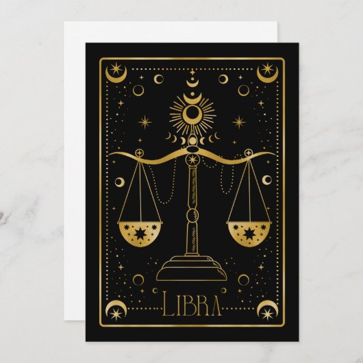 Libra zodiac symbol (Front/Back)