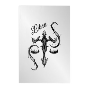 Libra Zodiac Symbol Acrylic Print