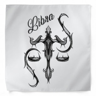 Libra Zodiac Symbol Bandana