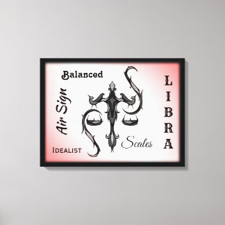 Libra Zodiac Symbol Canvas Print