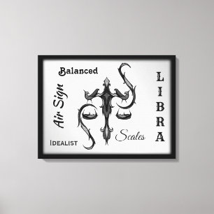 Libra Zodiac Symbol Canvas Print