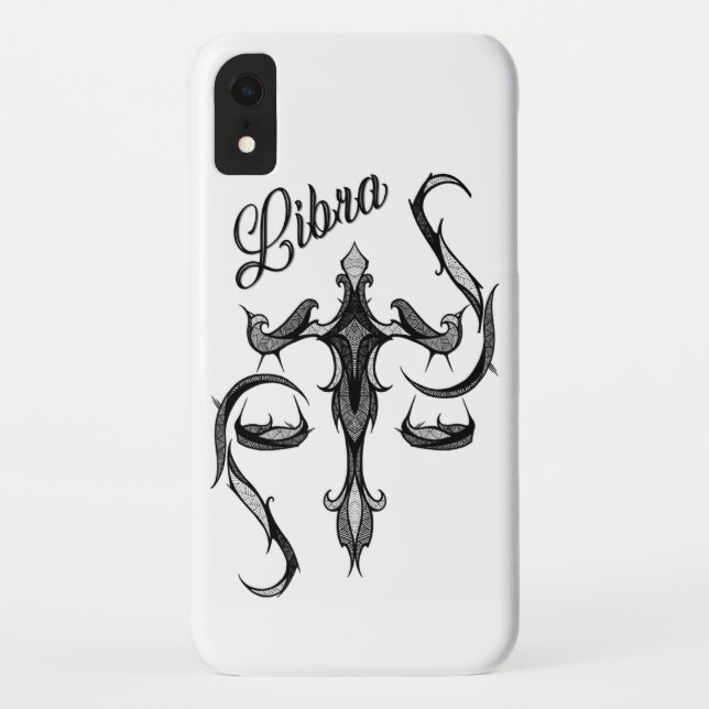Libra Zodiac Symbol Case-Mate iPhone Case (Back)