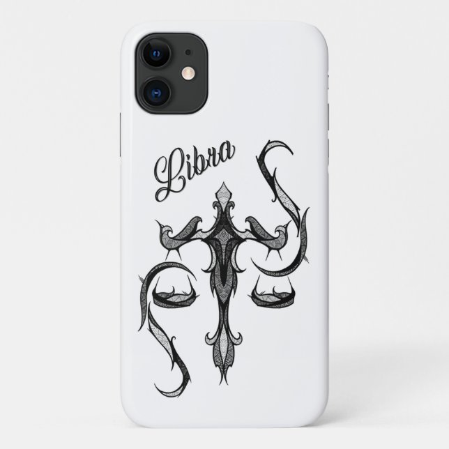 Libra Zodiac Symbol Case-Mate iPhone Case (Back)