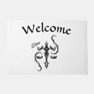 Libra Zodiac Symbol Doormat