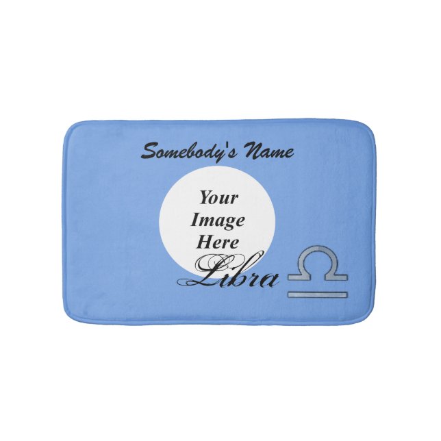 Libra Zodiac Symbol Element by Kenneth Yoncich Bath Mat (Front)