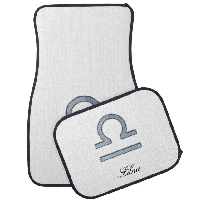 Libra Zodiac Symbol Element by Kenneth Yoncich Car Mat (Set)