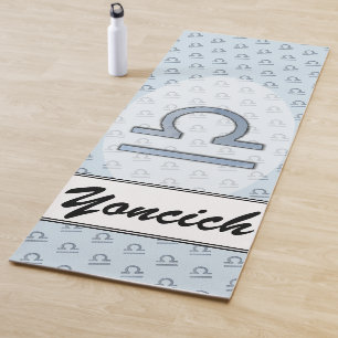 Libra Zodiac Symbol Element by Kenneth Yoncich Yoga Mat
