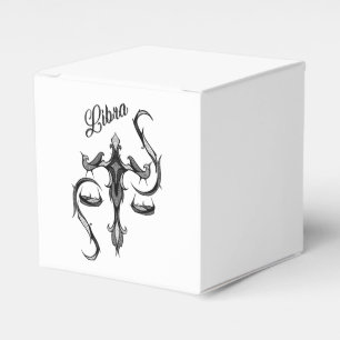 Libra Zodiac Symbol Favor Boxes