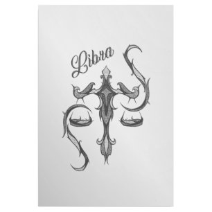 Libra Zodiac Symbol Gallery Wrap