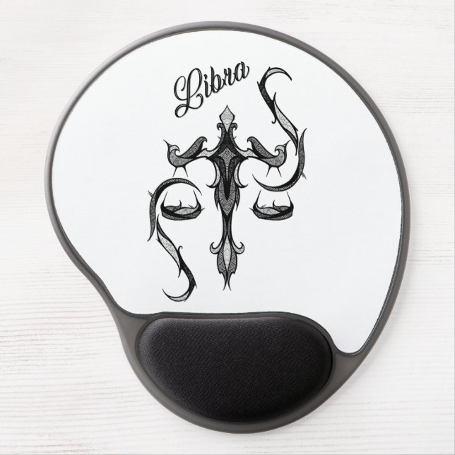 Libra Zodiac Symbol Gel Mouse Pad (Front)